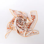 Hermès Carré 90 "HERMES ELECTRIQUE" Silk handkerchief in Beige