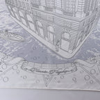 Hermès Carré 90 "HERMES FRAGSHIP" Silk handkerchief in White