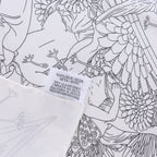 Hermès Carré 90 "HERMES FRAGSHIP" Silk handkerchief in White