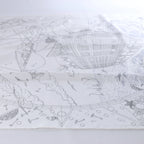 Hermès Carré 90 "HERMES FRAGSHIP" Silk handkerchief in White