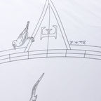 Hermès Carré 90 "HERMES FRAGSHIP" Silk handkerchief in White
