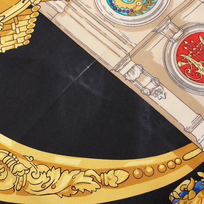 Hermès Carré 90 "HOMMAGE A CHARLES GARNIER" Silk handkerchief in Black