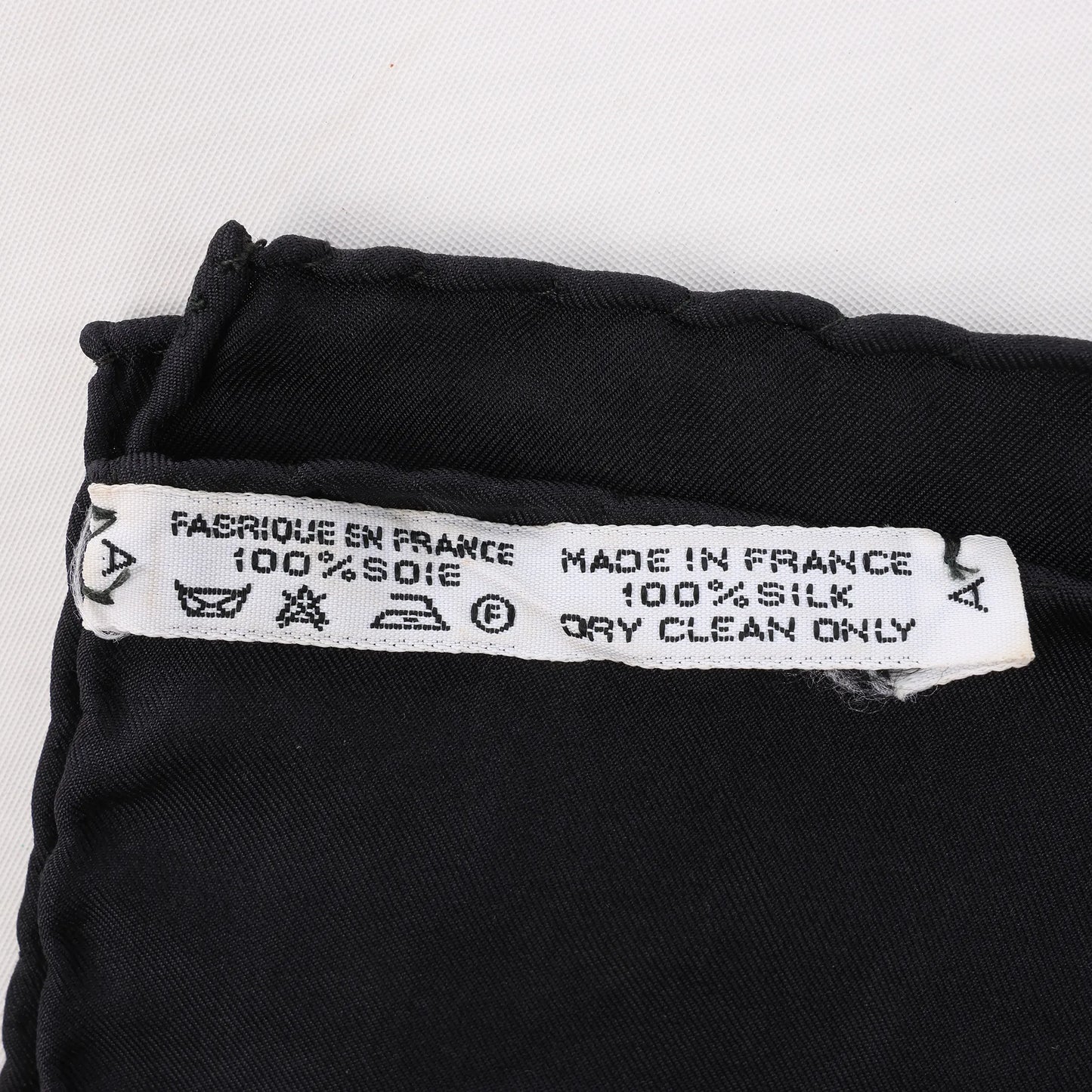 Hermès Carré 90 "HOMMAGE A CHARLES GARNIER" Silk handkerchief in Black