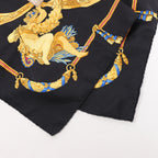 Hermès Carré 90 "HOMMAGE A CHARLES GARNIER" Silk handkerchief in Black