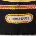 Hermès Carré 90 "HOMMAGE A CHARLES GARNIER" Silk handkerchief in Black
