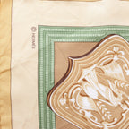 Hermès Carré 90 "Hommage à l'amitié Franco-Hellenique" Silk handkerchief in Beige