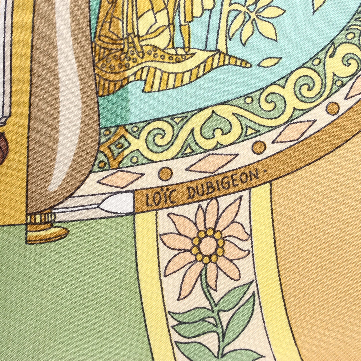 Hermès Carré 90 "IN SALZBURG" Silk handkerchief in Green