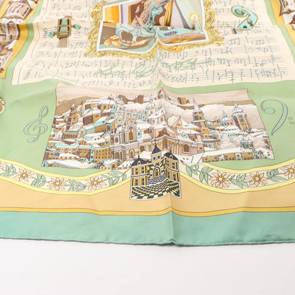Hermès Carré 90 "IN SALZBURG" Silk handkerchief in Green