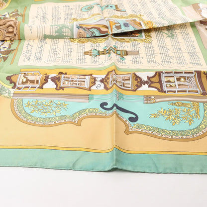 Hermès Carré 90 "IN SALZBURG" Silk handkerchief in Green