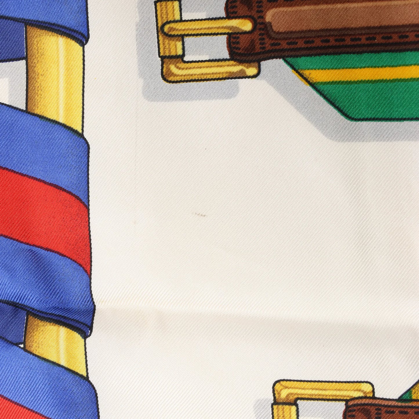 Hermès Carré 90 "Les Sangles" Silk handkerchief in Multicolor