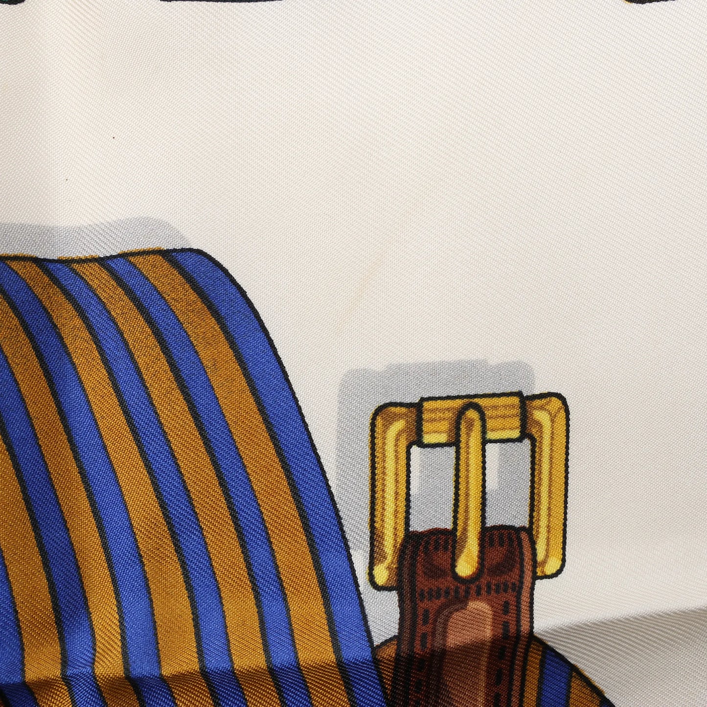 Hermès Carré 90 "Les Sangles" Silk handkerchief in Multicolor