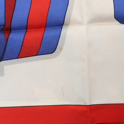 Hermès Carré 90 "Les Sangles" Silk handkerchief in Multicolor