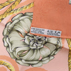 Hermès Carré 90 "JOUVENCE" Silk handkerchief in Orange