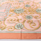 Hermès Carré 90 "JOUVENCE" Silk handkerchief in Orange
