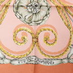 Hermès Carré 90 "JOUVENCE" Silk handkerchief in Orange