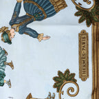 Hermès Carré 90 "Joies d’Hiver" Silk handkerchief in Beige