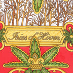 Hermès Carré 90 "Joies d’Hiver" 100% Silk Scarf in Red