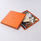 Hermès Carré 90 "Kachinas" Silk handkerchief in Navy Blue
