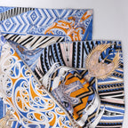 Hermès Carré 90 "Kawaora" Silk handkerchief in Blue