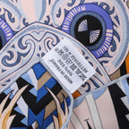 Hermès Carré 90 "Kawaora" Silk handkerchief in Blue