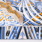 Hermès Carré 90 "Kawaora" Silk handkerchief in Blue