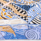 Hermès Carré 90 "Kawaora" Silk handkerchief in Blue
