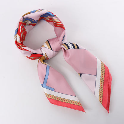 Hermès Carré 90 "LA BERLINE BAYADERE" Silk handkerchief in Pink