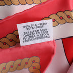 Hermès Carré 90 "LA BERLINE BAYADERE" Silk handkerchief in Pink