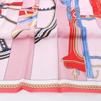 Hermès Carré 90 "LA BERLINE BAYADERE" Silk handkerchief in Pink