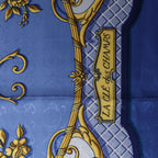 Hermès Carré 90 "LA CLE des CHAMPS" Silk handkerchief in Blue