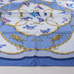 Hermès Carré 90 "LA CLE des CHAMPS" Silk handkerchief in Blue