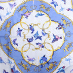 Hermès Carré 90 "LA CLE des CHAMPS" Silk handkerchief in Blue