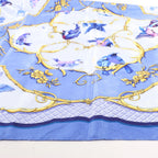 Hermès Carré 90 "LA CLE des CHAMPS" Silk handkerchief in Blue
