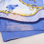 Hermès Carré 90 "LA CLE des CHAMPS" Silk handkerchief in Blue