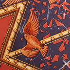 Hermès Carré 90 "LA MAGIE" Silk handkerchief in Brown