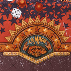 Hermès Carré 90 "LA MAGIE" Silk handkerchief in Brown