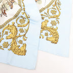 Hermès Carré 90 "LA PROMENADE DE LONGCHAMPS" Silk handkerchief in Blue