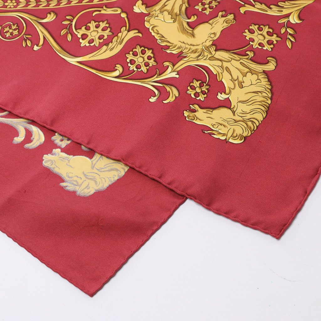Hermès Carré 90 "LA PROMENADE DE LONGCHAMPS" Pañuelo 100% Seda Crudo