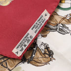 Hermès Carré 90 "LA PROMENADE DE LONGCHAMPS" Pañuelo 100% Seda Crudo