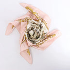 Hermès Carré 90 "LA PROMENADE DE LONGCHAMPS" 100% Silk Scarf in Pink