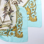 Hermès Carré 90 "LA PROMENADE DE LONGCHAMPS" Silk handkerchief in Blue