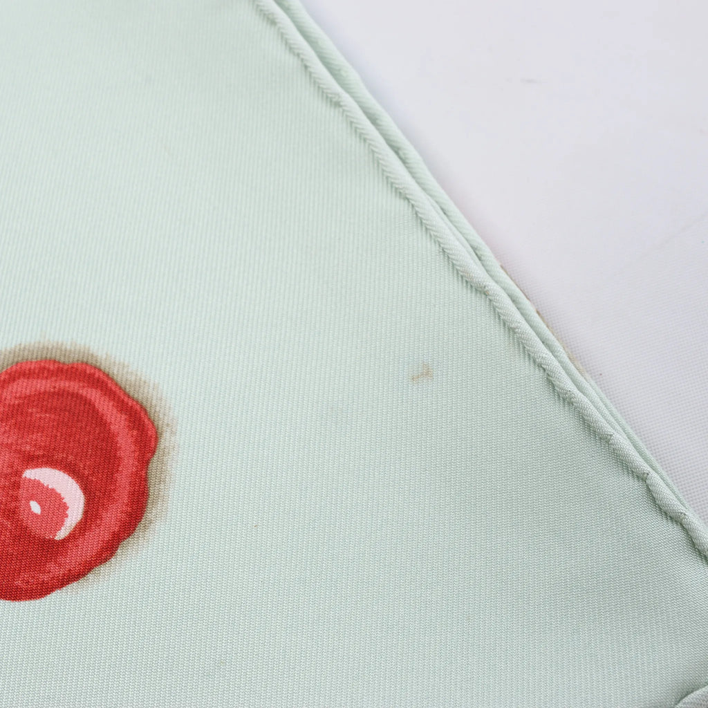 Hermès Carré 90 "LA ROSEE" Silk handkerchief in Blue