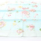 Hermès Carré 90 "LA ROSEE" Silk handkerchief in Blue