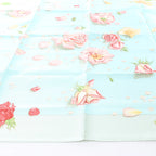 Hermès Carré 90 "LA ROSEE" Silk handkerchief in Blue