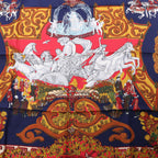 Hermès Carré 90 "LE PARADIS DU ROY" 100% Silk Scarf in Red