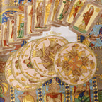Hermès Carré 90 "LE TAROT" Silk handkerchief in Beige