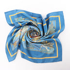 Hermès Carré 90 "LE TEMPS des MARIONNETTES" Silk handkerchief in Blue