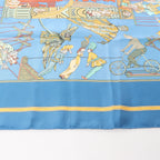 Hermès Carré 90 "LE TEMPS des MARIONNETTES" Silk handkerchief in Blue