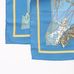 Hermès Carré 90 "LE TEMPS des MARIONNETTES" Silk handkerchief in Blue