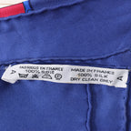 Hermès Carré 90 "LES BECANES" Silk handkerchief in Blue x White
